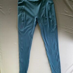 Teal High-Waisted Fanka Leggings